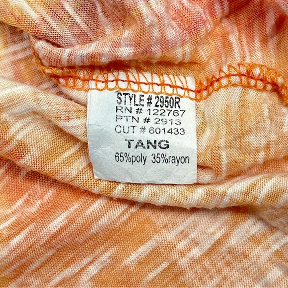 DAVID CLINE Women's Tang Long Sleeve Shirt Mulit Color Watercolors Size Large - Picture 6 of 9